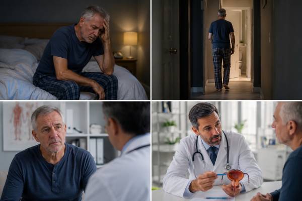 Frequent urination at night in men is not always prostate-related. Learn common nocturia causes, symptom patterns, home fixes, treatment options, and when to get checked.