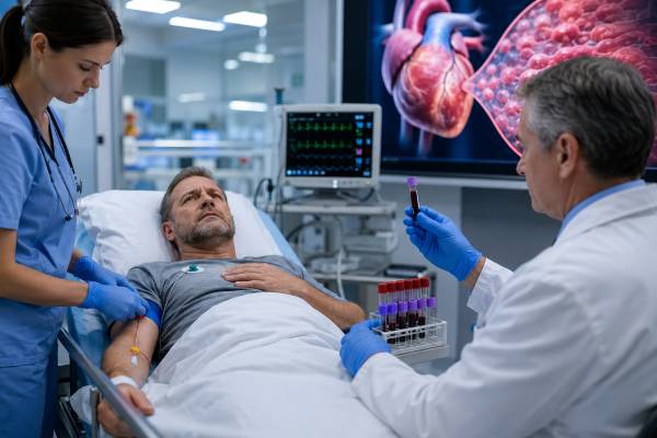Learn what the H-FABP blood test measures, why it rises early after heart injury, how results are interpreted, and how it compares with troponin, CK-MB, and myoglobin.