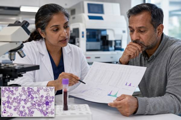 Learn what a high platelet count means, including thrombocytosis causes, essential thrombocythemia, clot and bleeding risk, follow-up tests, and treatment options.
