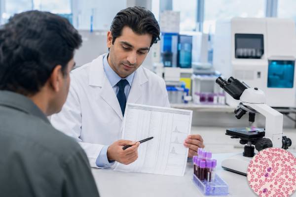 Learn what a high RBC count means, including dehydration, polycythemia vera, sleep apnea, smoking, oxygen problems, symptoms, risks, and follow-up tests.