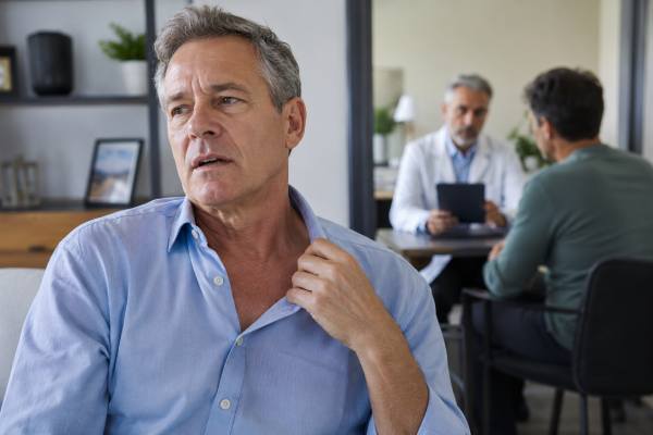 Hot flashes in men can come from low testosterone, prostate cancer hormone therapy, medications, sleep problems, or illness. Learn causes and next steps.