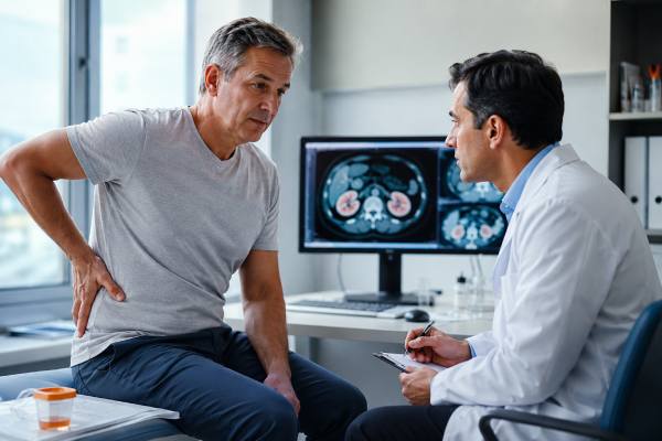 Kidney Cancer Symptoms: Blood in Urine, Pain, and When to Get Checked Learn the key kidney cancer symptoms, including blood in urine, one-sided flank pain, lumps, fatigue, fever, and weight loss, plus when to get checked and what tests doctors use.