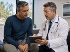 Men’s health after 50: prostate symptoms, PSA, heart risk, testosterone, sleep apnea, and cancer screenings men should discuss with a doctor.