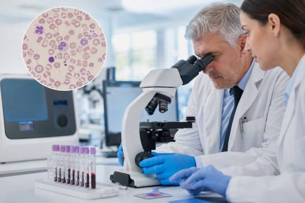 Learn what a peripheral blood smear test shows, including red blood cell morphology, abnormal white cells, platelet findings, anemia patterns, and what results can mean.