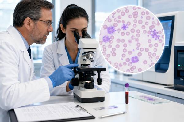 Learn what a platelet morphology test shows, including large platelets, giant platelets, platelet clumping, false low counts, blood smear findings, and follow-up steps.