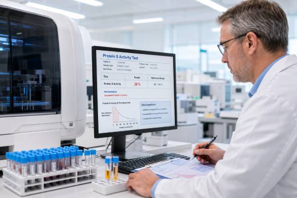Learn what a protein S activity test measures, what low protein S means, how results are interpreted, and when deficiency raises blood clot risk.