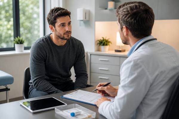 Learn the common rectal STI symptoms in men, including anal pain, discharge, bleeding, sores, diarrhea, and when rectal swab testing or urgent care is needed.