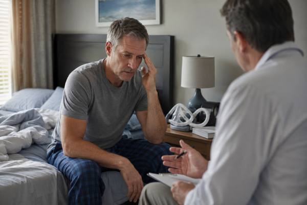 Sleep Apnea in Men: Symptoms, Risks, and When to Get a Sleep Study Learn the signs of sleep apnea in men, including snoring, gasping, fatigue, high blood pressure, and when a home or lab sleep study may be needed.
