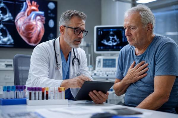 Learn what the soluble ST2 blood test measures, what high sST2 means, how it relates to heart failure risk, and how results compare with BNP, NT-proBNP, troponin, and galectin-3.