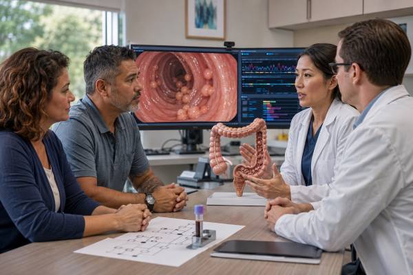 Learn what an APC genetic test can show, how positive, negative, and uncertain results are interpreted, and how FAP findings guide colon surveillance, surgery, and family testing.