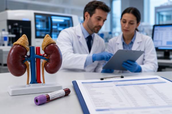 Learn the aldosterone blood test normal range, why upright and supine values differ, and what high or low aldosterone may mean with renin, potassium, sodium, blood pressure, and kidney function.
