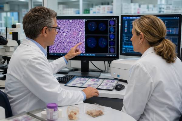 Understand what a BCL2 rearrangement test shows, how results support follicular lymphoma diagnosis, and why concurrent MYC and BCL2 rearrangements identify double-hit lymphoma.