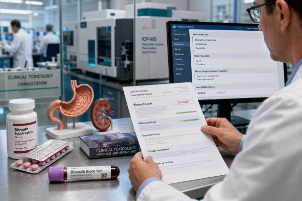 Learn what a bismuth blood test measures, what high bismuth can mean, common exposure sources, toxicity symptoms, normal range issues, and when urgent care is needed.