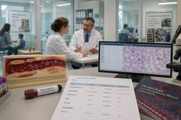 Understand how blood lead and hemoglobin results fit together, why lead can contribute to anemia, which CBC patterns matter, and when follow-up testing or urgent care is needed.
