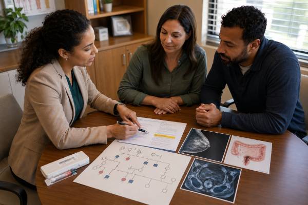 Understand CHEK2 genetic test results, variant-specific breast cancer risk, changing colon guidance, prostate screening, inheritance, family testing, and next steps.