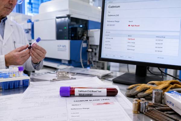 Learn what a cadmium blood test measures, what high cadmium results can mean, typical ranges, exposure sources, toxicity risks, and follow-up testing.