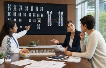 Learn what a chromosome analysis and karyotype can detect, how abnormal, balanced, mosaic, and normal results are reported, and when microarray or FISH is needed.