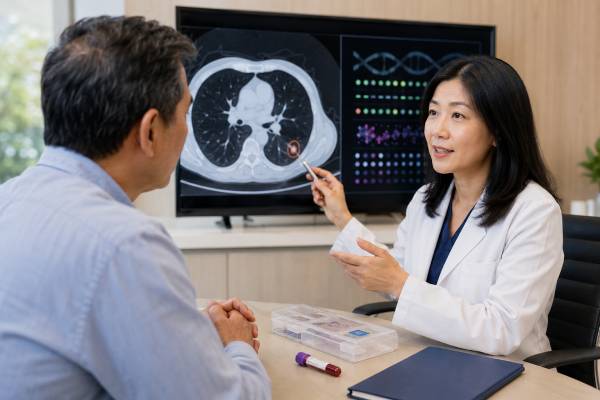 Understand EGFR mutation testing for lung cancer, including tissue and plasma methods, exon 19, L858R and exon 20 results, targeted therapy meaning, resistance, and next steps.