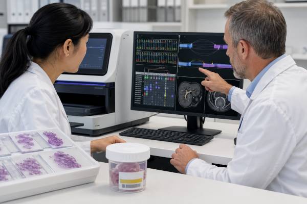 Learn when ESR1 mutation testing is used in metastatic breast cancer, how plasma and tissue results are interpreted, and how activating variants can guide treatment after hormone therapy resistance.
