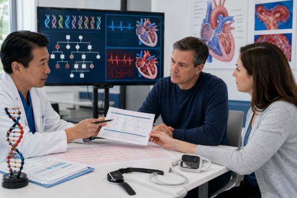 Learn when familial and early-onset atrial fibrillation genetic testing may help, how results can reveal cardiomyopathy risk, and why stroke prevention and rhythm treatment remain clinically based.