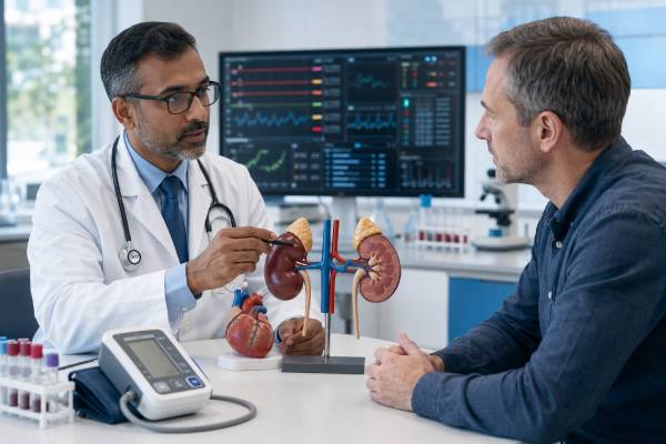 High aldosterone blood test meaning, causes, renin patterns, high blood pressure, low potassium, primary aldosteronism, follow-up testing, and treatment options.