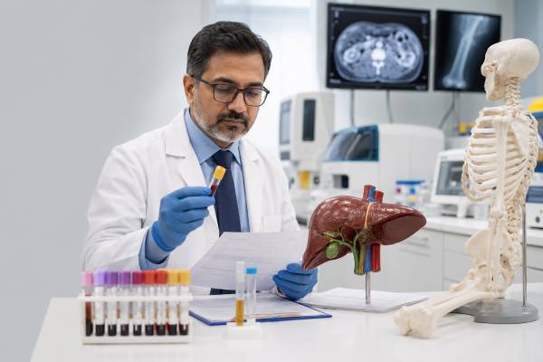 Understand high alkaline phosphatase (ALP) blood test results, including liver, bile duct, and bone causes, key lab patterns with GGT and bilirubin, follow-up tests, and when high ALP needs medical attention.