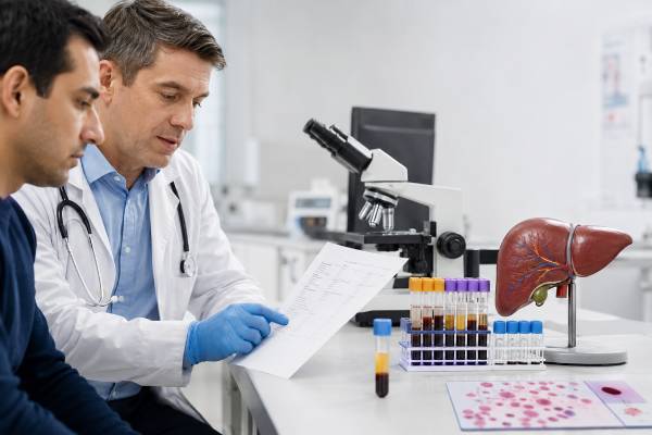 Understand the indirect bilirubin blood test, normal range, high indirect bilirubin causes, hemolysis patterns, Gilbert syndrome, jaundice clues, and follow-up labs.