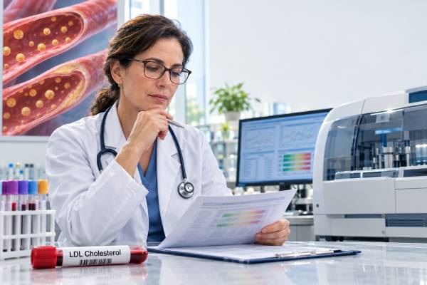 LDL Cholesterol Test Normal and Optimal Range: Reference Values and Targets Understand LDL cholesterol normal ranges, optimal levels, high results, and treatment targets by cardiovascular risk, including LDL goals below 100, 70, and 55 mg/dL.