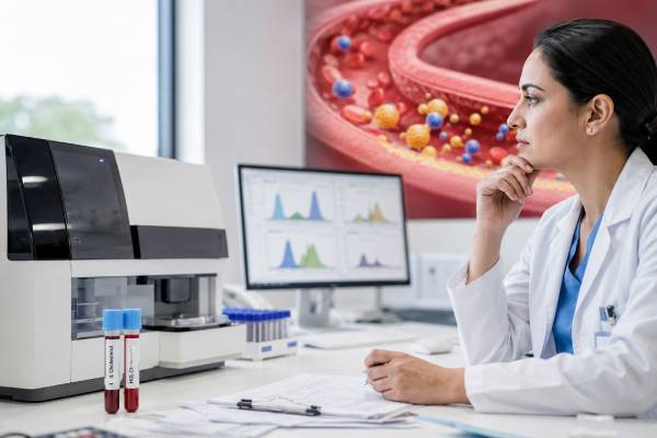 LDL/HDL Ratio Test: Normal Range, High Ratio, Cholesterol Risk, and Meaning Learn what the LDL/HDL ratio means, how to calculate it, what high and low results suggest, and why LDL, non-HDL cholesterol, ApoB, Lp(a), and overall heart risk matter more than the ratio alone.