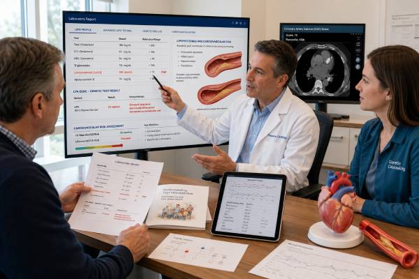 Learn how LPA gene variants influence lipoprotein(a), why a blood Lp(a) test is usually preferred, how results are interpreted, and what high levels mean for heart risk.