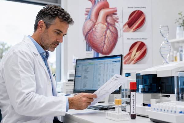 Learn what the Lipoprotein(a) blood test measures, what high Lp(a) means, common normal ranges, genetic causes, heart disease risk, and what to do next.