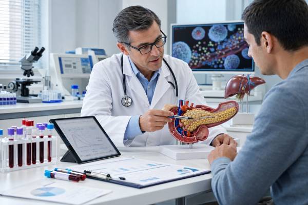 Low C-Peptide Blood Test: Causes, Low Insulin Production, Diabetes Type, and Meaning Low C-peptide usually means low natural insulin production. Learn what low C-peptide can reveal about diabetes type, beta-cell function, insulin need, glucose patterns, ketones, and follow-up testing.