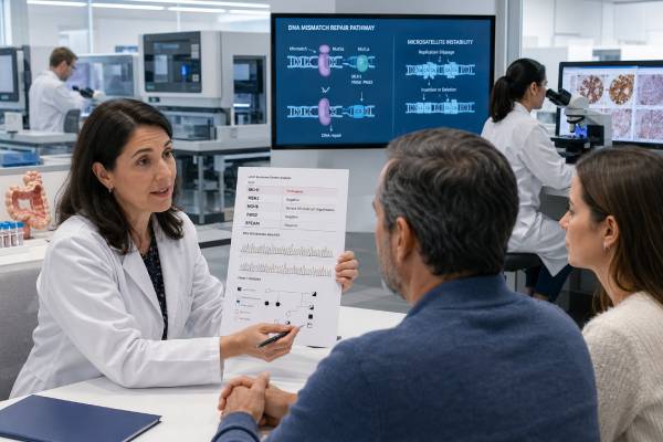Lynch Syndrome Genetic Test: MLH1, MSH2, MSH6, PMS2, EPCAM, and Results Learn how Lynch syndrome testing for MLH1, MSH2, MSH6, PMS2, and EPCAM works, how tumor screening differs from germline testing, and what positive, negative, and uncertain results mean.