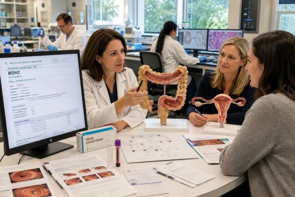 MSH2 Genetic Test: Lynch Syndrome, Colon Cancer Risk, and Results Learn what an MSH2 genetic test shows, how results relate to Lynch syndrome and colon cancer risk, and what positive, negative, and uncertain findings mean for care and family.