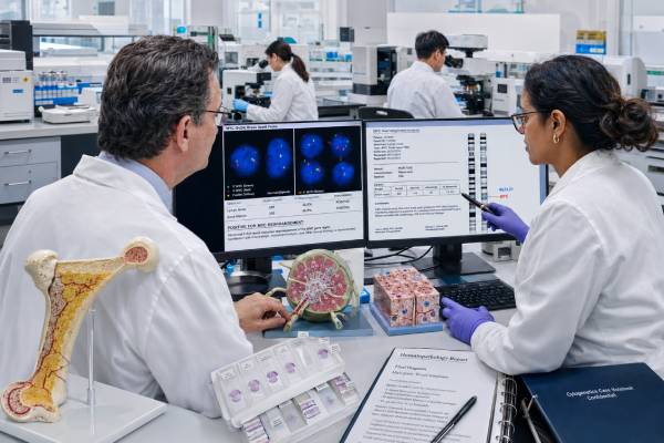 MYC Rearrangement Test: Lymphoma, Leukemia, and Results Understand MYC rearrangement test results in lymphoma and leukemia, including FISH, double-hit and triple-hit findings, double expression, prognosis, and treatment implications.