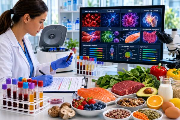 Learn what a nutrient deficiency blood test panel measures, including iron, ferritin, B12, folate, vitamin D, minerals, result patterns, ranges, and follow-up.
