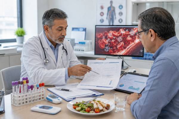 Postprandial Glucose and A1c: Interpreting After-Meal Blood Sugar Learn how postprandial glucose and A1c work together, what after-meal blood sugar ranges mean, why results can mismatch, and when high readings need follow-up.