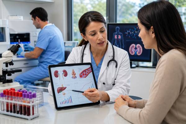 Renin Blood Test Normal Range: Reference Values and Aldosterone-Renin Ratio Learn the renin blood test normal range, plasma renin activity and direct renin units, aldosterone-renin ratio meaning, and causes of high or low renin results.