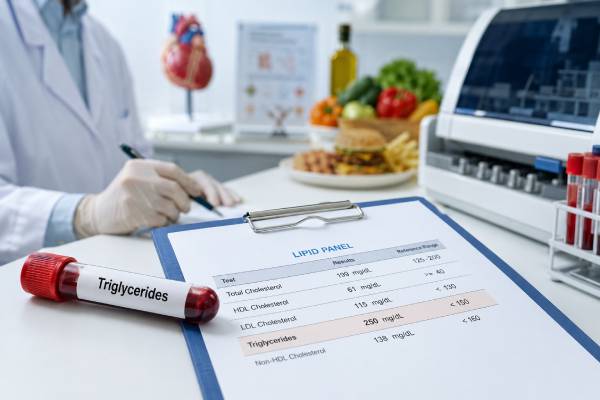 Triglycerides Blood Test Normal and Optimal Range: Reference Values and Targets Learn the normal and optimal triglyceride blood test ranges, what high or low results mean, when fasting matters, and which targets help guide heart, metabolic, and pancreatitis risk.