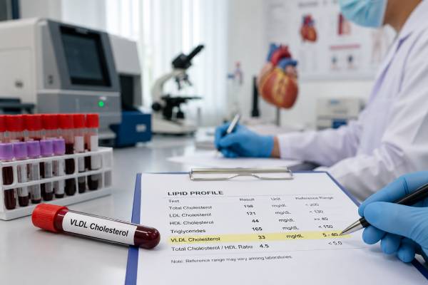 VLDL Cholesterol Test Normal Range: Reference Values and Meaning Learn the normal VLDL cholesterol range, how VLDL is calculated from triglycerides, what high or low results mean, and when follow-up testing matters.