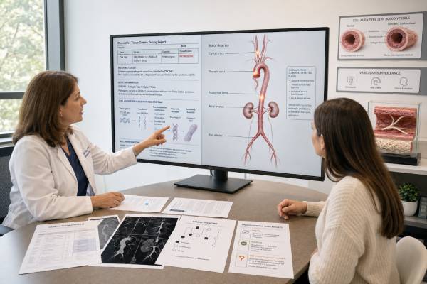 Vascular Ehlers-Danlos Syndrome Genetic Test: COL3A1 Gene and Results Learn how COL3A1 genetic testing confirms vascular Ehlers-Danlos syndrome, how variant types affect interpretation, and how results guide surveillance, emergencies, and family care.