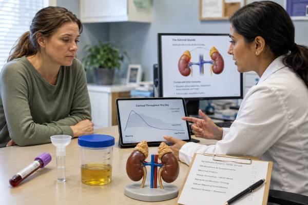Adrenal Fatigue Test: Cortisol Testing, Symptoms, Limitations, and What Results Mean Learn why no validated adrenal fatigue test exists, which cortisol tests diagnose real adrenal insufficiency, and how to investigate fatigue safely without risky hormone products.