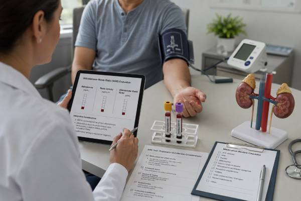 Aldosterone-Renin Ratio (ARR) Test: Primary Aldosteronism, Blood Pressure, and Results Learn how the aldosterone–renin ratio screens for primary aldosteronism, how medicines and potassium affect it, and what positive, negative, or borderline results mean.