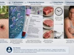 Alpha-Gal IgE Test: Red Meat Allergy, Tick Bite, Delayed Reaction, and Meaning Learn how the alpha-gal IgE test helps diagnose delayed red-meat allergy after tick bites, what positive and negative results mean, and how to manage exposure safely.