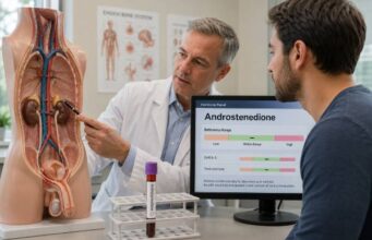 Learn what an androstenedione test in men measures, why levels may be high or low, how adrenal and testicular sources are evaluated, and which follow-up tests help.