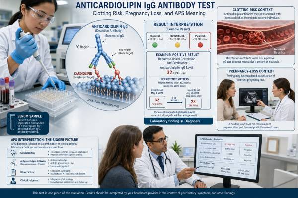 Learn how the anticardiolipin IgA antibody test is interpreted, why IgA is not an APS criteria marker, and what a positive result may mean for clotting and pregnancy risk.