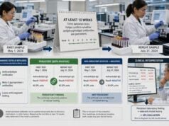 Learn why antiphospholipid antibodies are repeated after at least 12 weeks, which tests need confirmation, and how anticoagulants affect APS diagnosis.