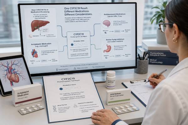 CYP2C19 Genetic Test: Clopidogrel, Antidepressants, PPIs, and Results Understand CYP2C19 test results for clopidogrel, antidepressants, and PPIs, including metabolizer types, dosing implications, interactions, and limitations.