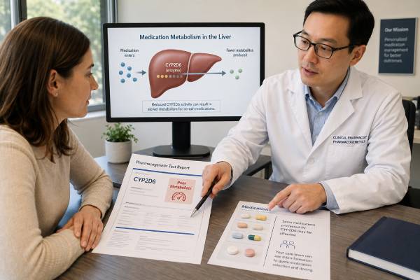 CYP2D6 Genetic Test: Drug Metabolism, Poor Metabolizer, and Results Understand CYP2D6 genetic test results, poor and ultrarapid metabolizer meanings, copy-number issues, drug effects, phenoconversion, and safe clinical use.