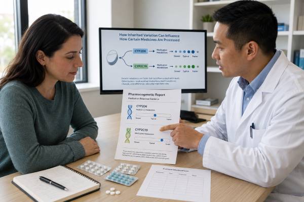 CYP2D6 and CYP2C19 Antidepressant Pharmacogenetic Test: SSRI Response and Results Understand CYP2D6 and CYP2C19 antidepressant test results, SSRI dosing implications, poor and rapid metabolizer findings, interactions, limits, and follow-up.